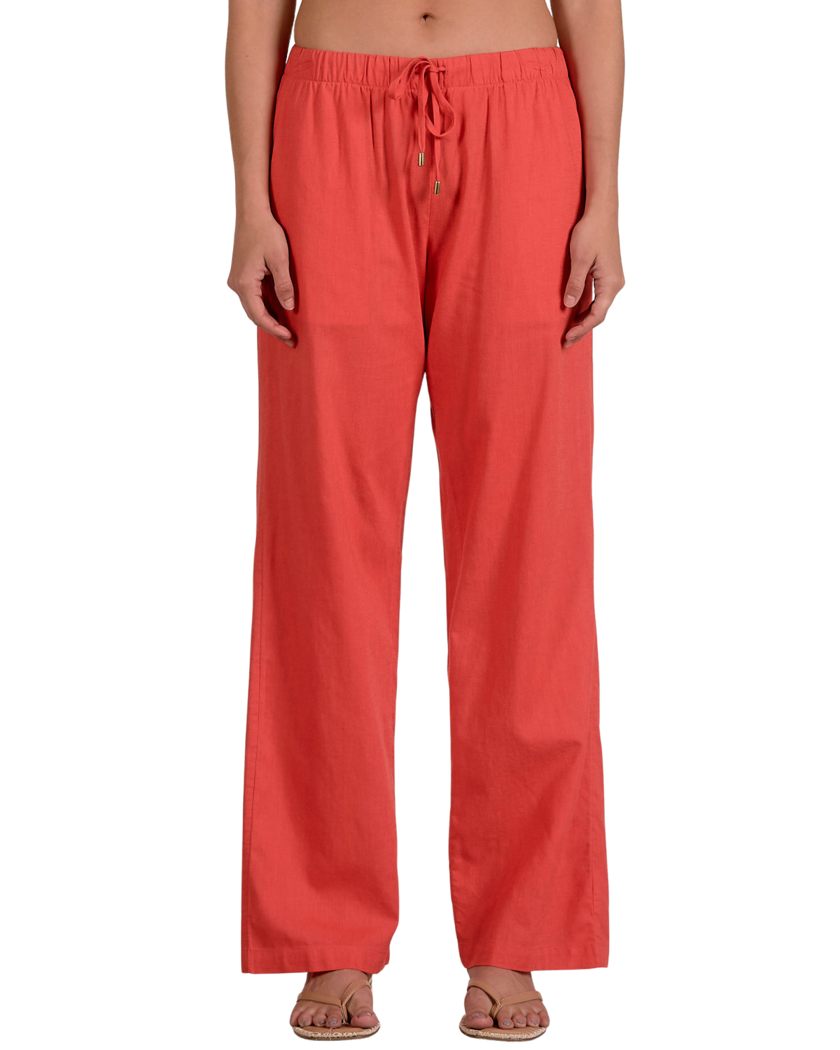 Elan Drawstring Wide Leg Cover Up Pant - ETl2405