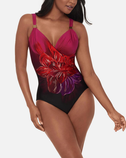 Miraclesuit Petali Rosa Siren Underwire One Piece - 6567317