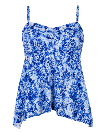 Sunsets Escape Island Ink Rib Molly Bandeau Underwire Tankini Top - 947T