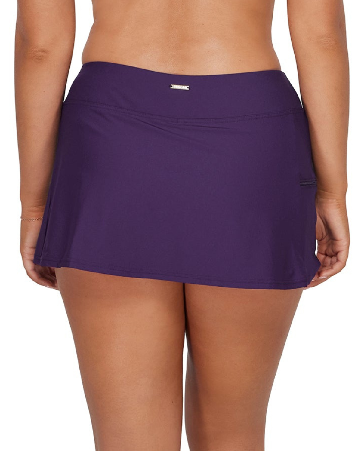 Sunsets Paradise Plum Sporty Swim Skirt Bottom - 40B
