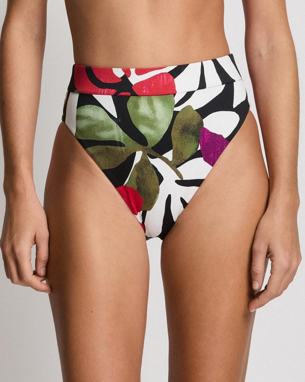 Lauren Ralph Lauren Modern Jungle Floral Banded High Waist Bottom - 20637254