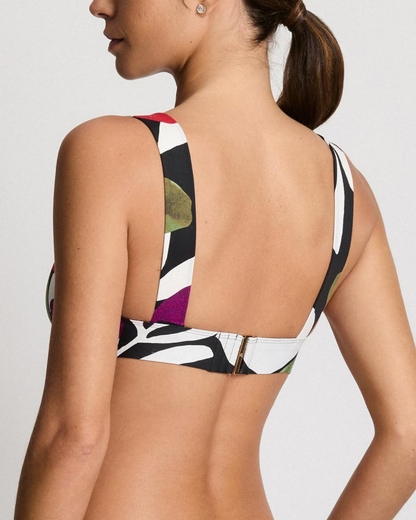 Lauren Ralph Lauren Modern Jungle Floral Wide Strap Bikini Top - 20637048