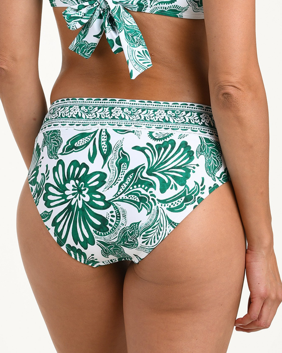 La Blanca Botanical Brocade High Waist Brief Bottom (More Colors Available) - LB6CC98