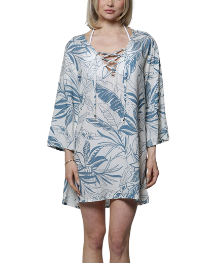 J Valdi Côte d'Azur Lace Neck Tunic Cover Up - J16136