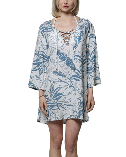 J Valdi Côte d'Azur Lace Neck Tunic Cover Up - J16136