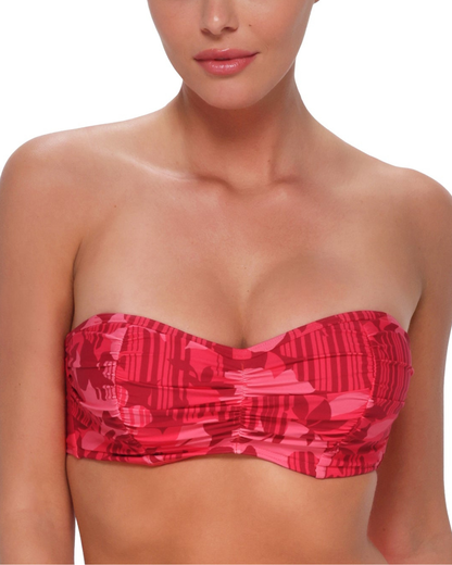 Sunsets Rambling Rose Loretta D+ Underwire Bandeau Top - 500