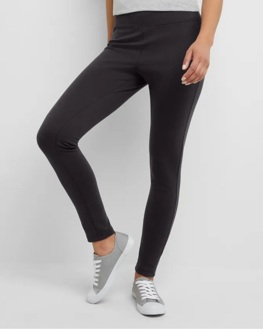 Hanes Originals Women's Ponte Leggings - Og133 - Black (Final Sale, Cannot Be Returned or Exchanged)