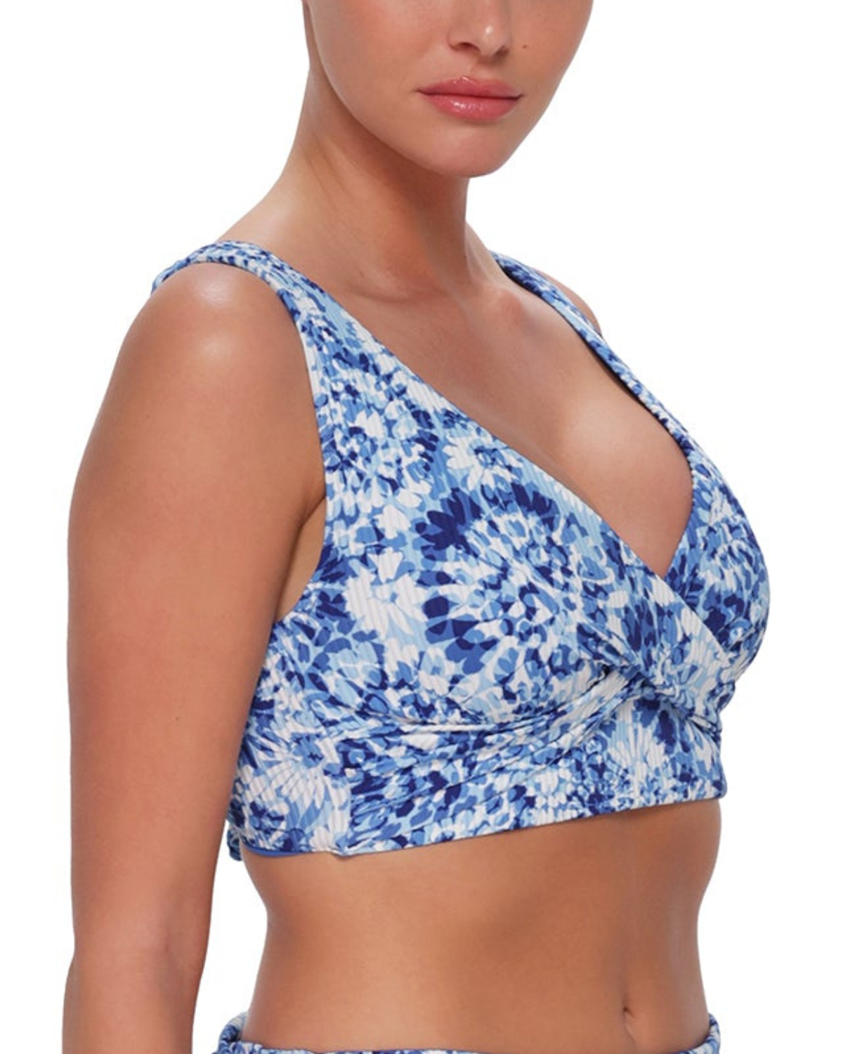 Sunsets Island Ink Rib Elsie Underwire D+ Top - 523