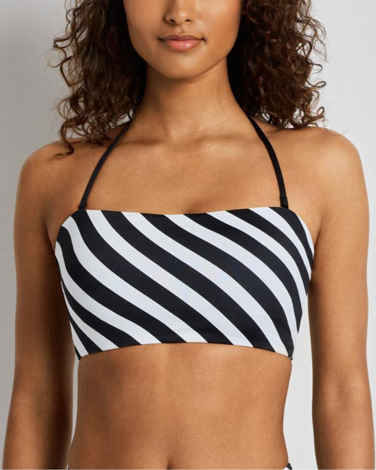 Lauren Ralph Lauren Speed Stripe Longline Bandeau Bikini Top - 20632147