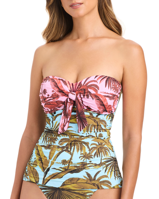 Bleu by Rod Beattie White Lotus Bandini Tankini Swim Top - RBWH26484