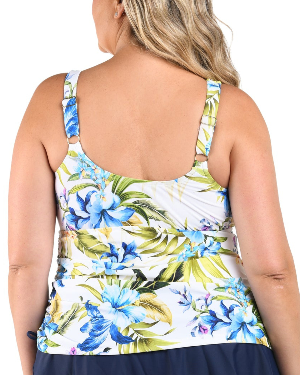 Maxine of Hollywood Island Serenity Adjustable Tank Swim Dress One Piece - MW6MK77