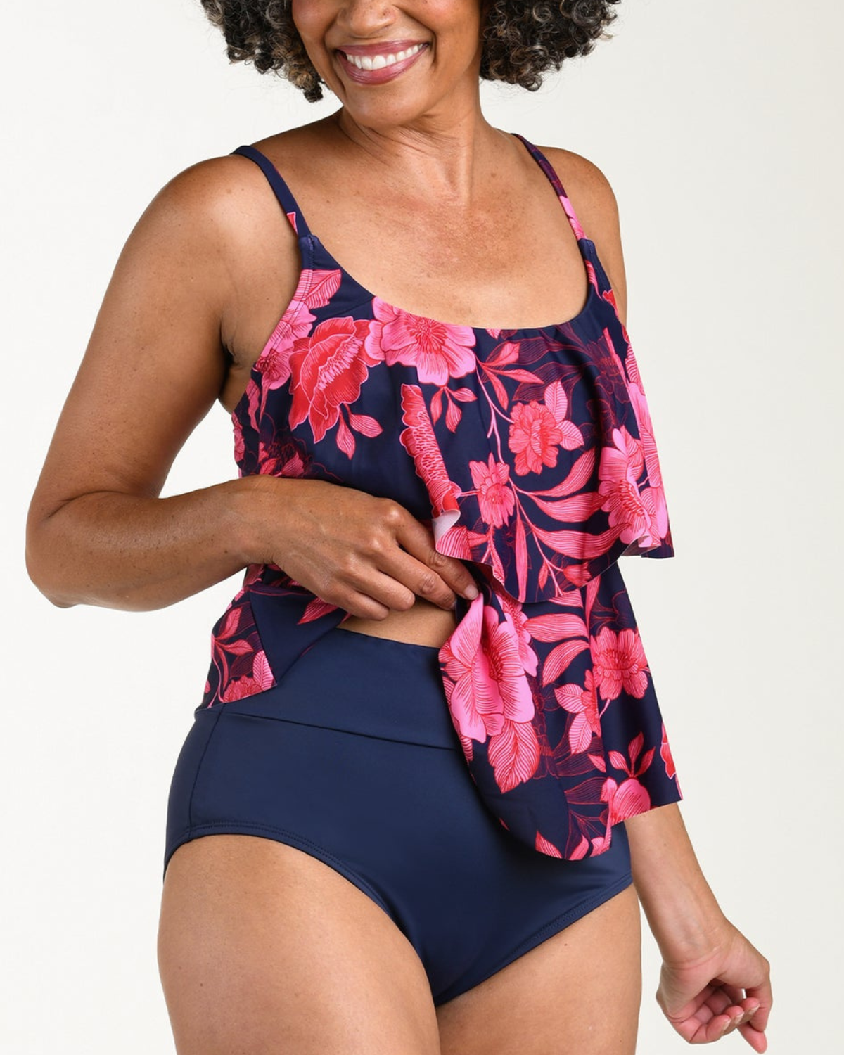 Maxine of Hollywood Romantic Getaway Two Tiered Tankini Top - Mm6mj58