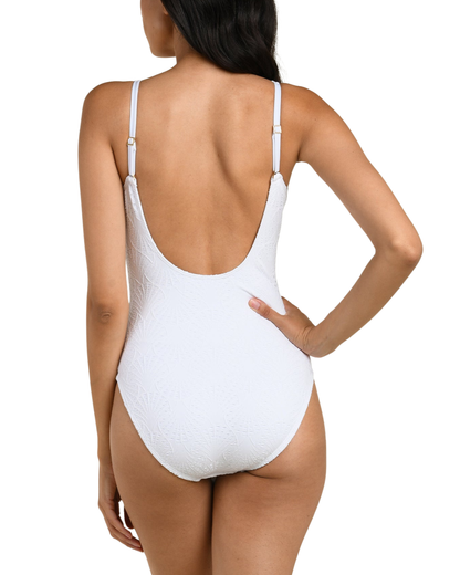 La Blanca Shellbound Plunge One Piece - LB6DJ10