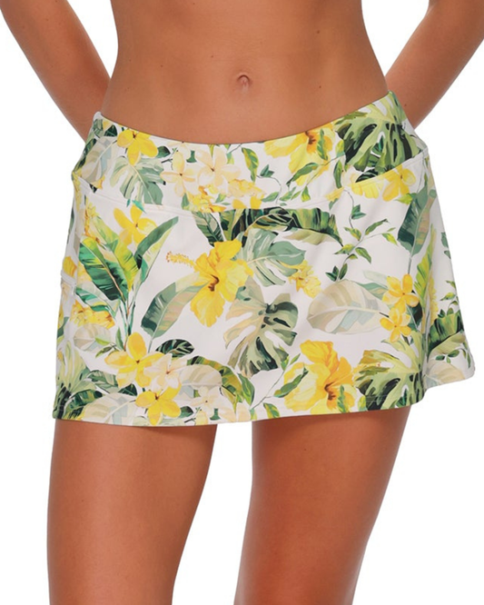 Sunsets Isla Soleil Crepe Sporty Swim Skirt - 40B