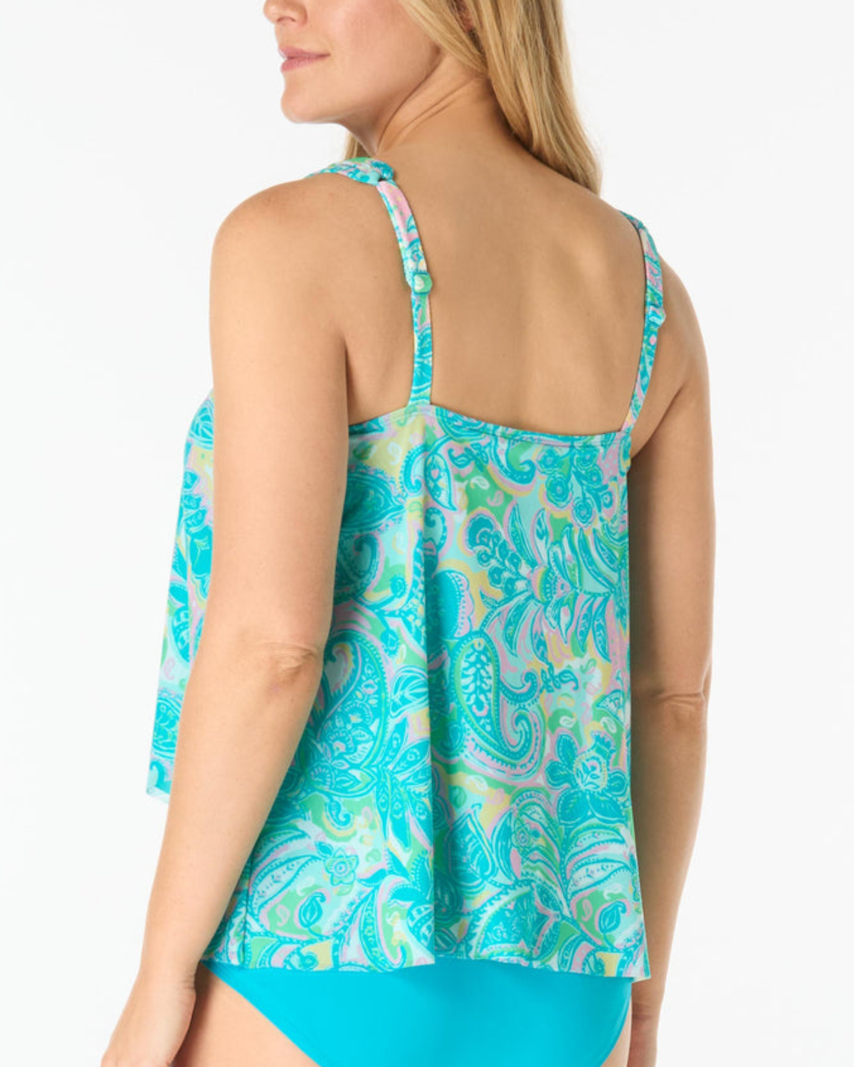 Beach House The Sweet Life Amelia Underwire Mesh Tankini Top - H2N058