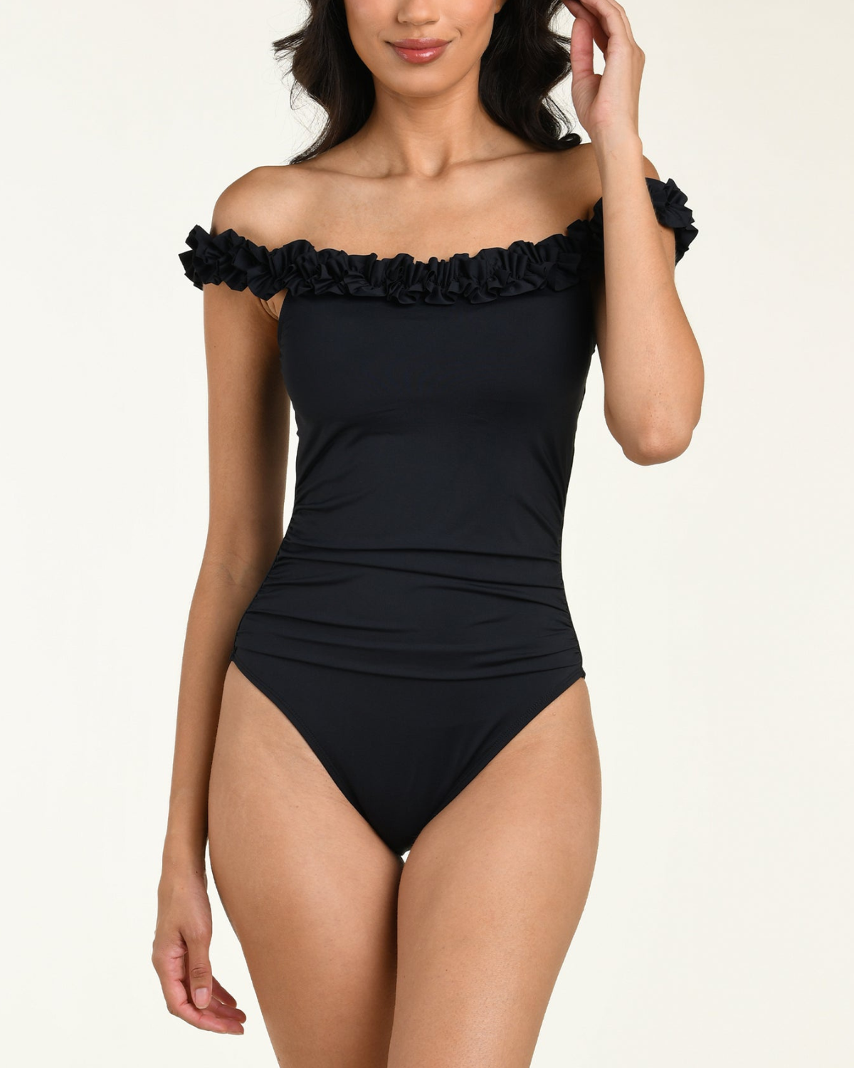La Blanca Island Goddess Ruffled One Piece - LB6SC05