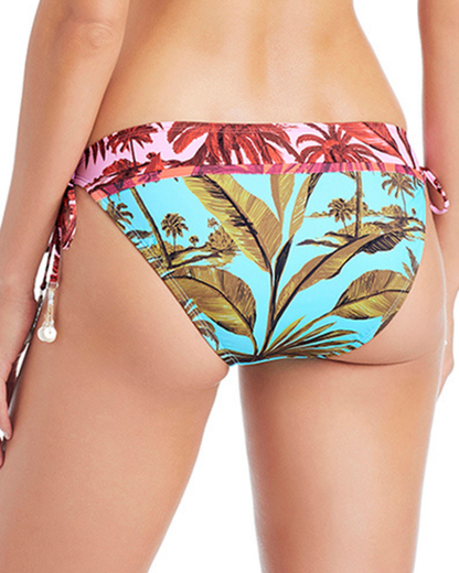 Bleu by Rod Beattie White Lotus Tie Side Hipster Bikini Bottom - RBWH26585