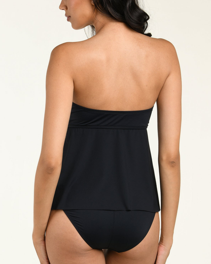 La Blanca Island Goddess Bandeau Tankini Top - LB6ZZ83