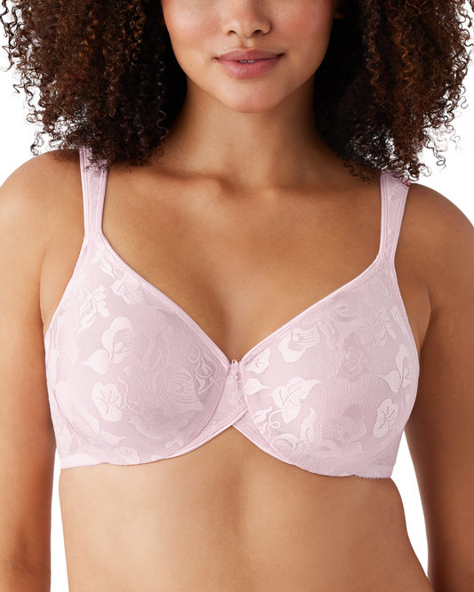 Wacoal Back Appeal Minimizer Non-padded Wired Full Coverage Full Cup Bra  Pink