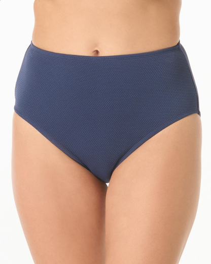 Beach House Pique Solids Emery High Rise Textured Bikini Bottom (More Colors Available) - H51424