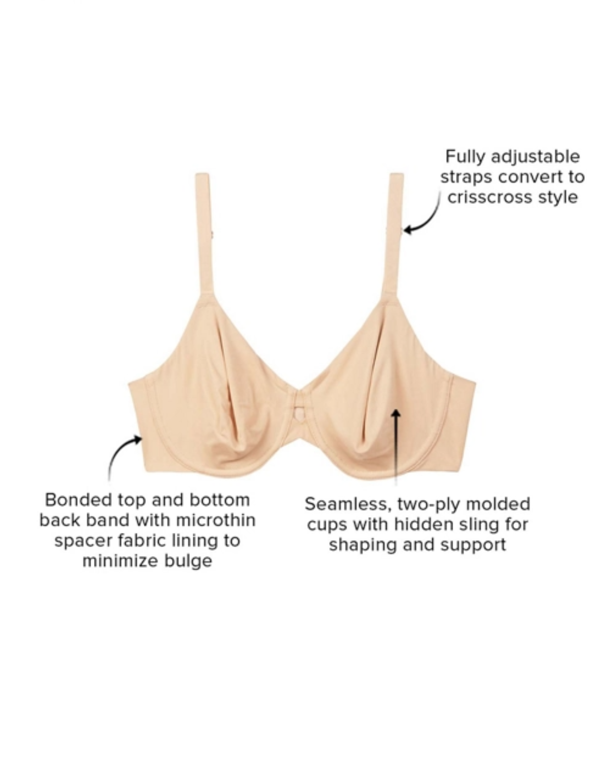 Wacoal Superbly Smooth Underwire Bra (More colors available) - 855342