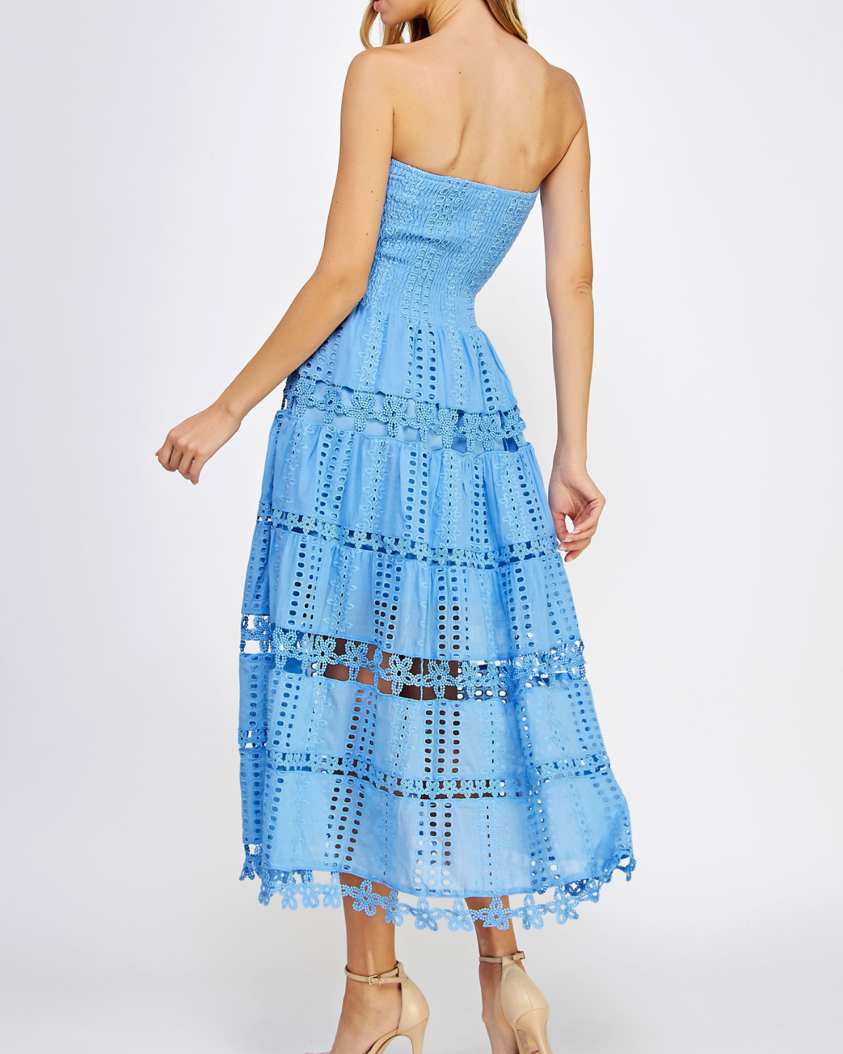 Strut & Bolt Eyelet Midi Dress (More Colors Available) - D-2192-H