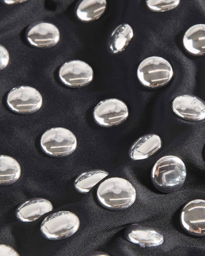 Michael Kors Oversized Studs String Tie Side Bikini Bottom - MM10121