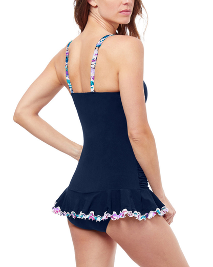 Profile by Gottex Canva Tricolore D Cup Swim Dress - E26112D18