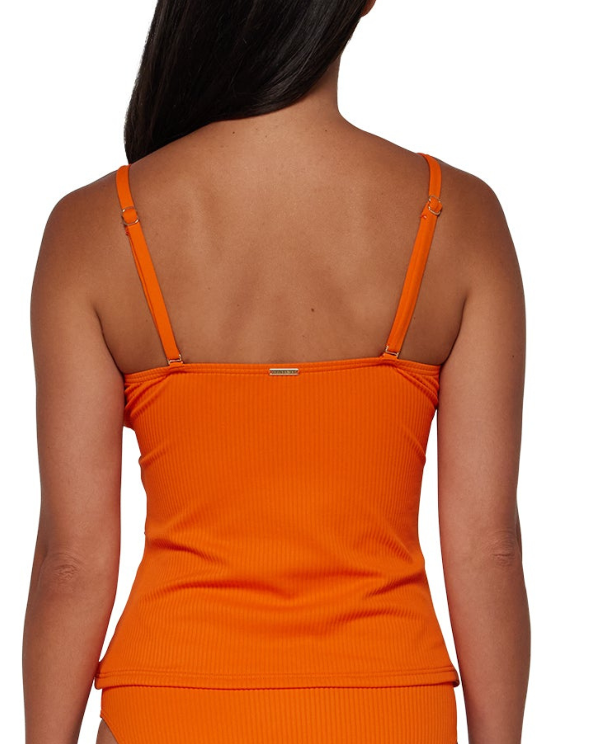 2025 Sunsets Sandbar Rib Kumquat Tankini Top - 81T
