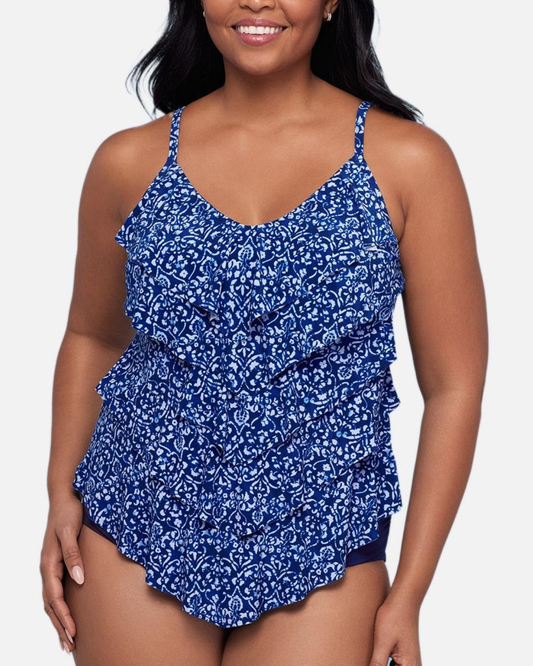 Trimshaper Sumatran Scrolls Rachel Tankini Top - 6551025