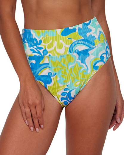 2025 Sunsets Sandbar Rib Ocean Muse Hannah High Waist Bikini Bottom - 33B
