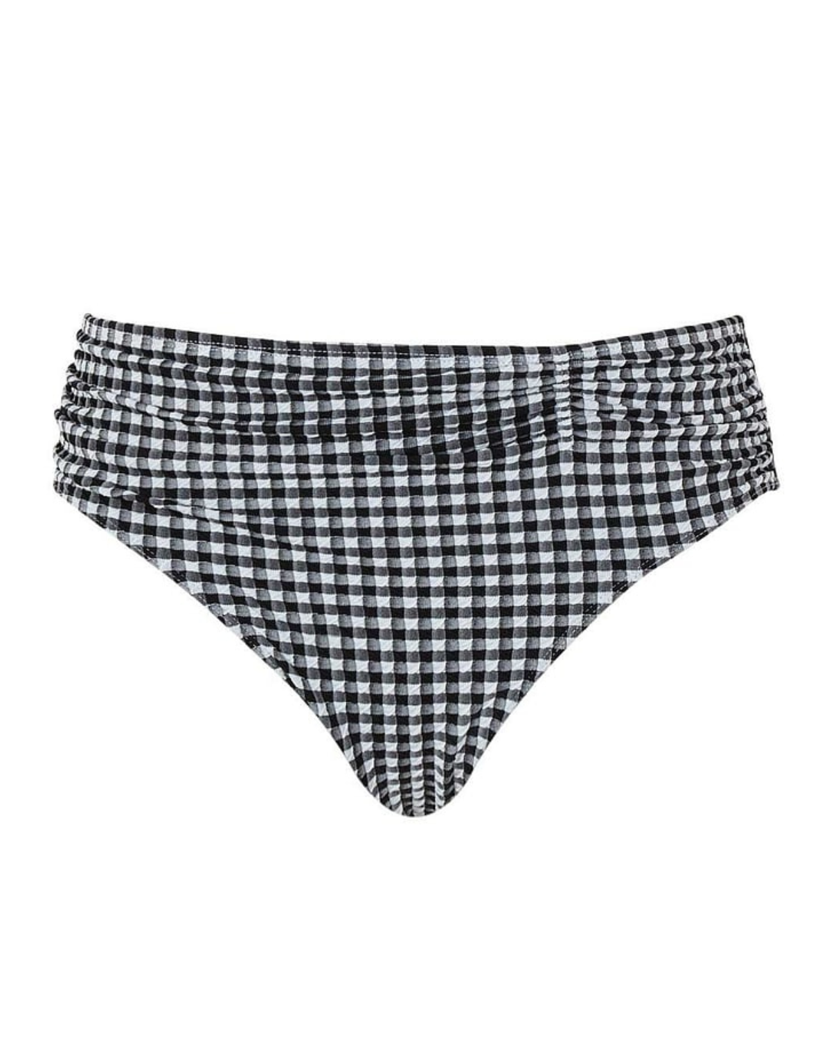 Panache Swimwear Gingham Midi Gathered Brief Bottom (More colors available) - SW1729