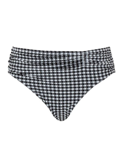 Panache Swimwear Gingham Midi Gathered Brief Bottom (More colors available) - SW1729