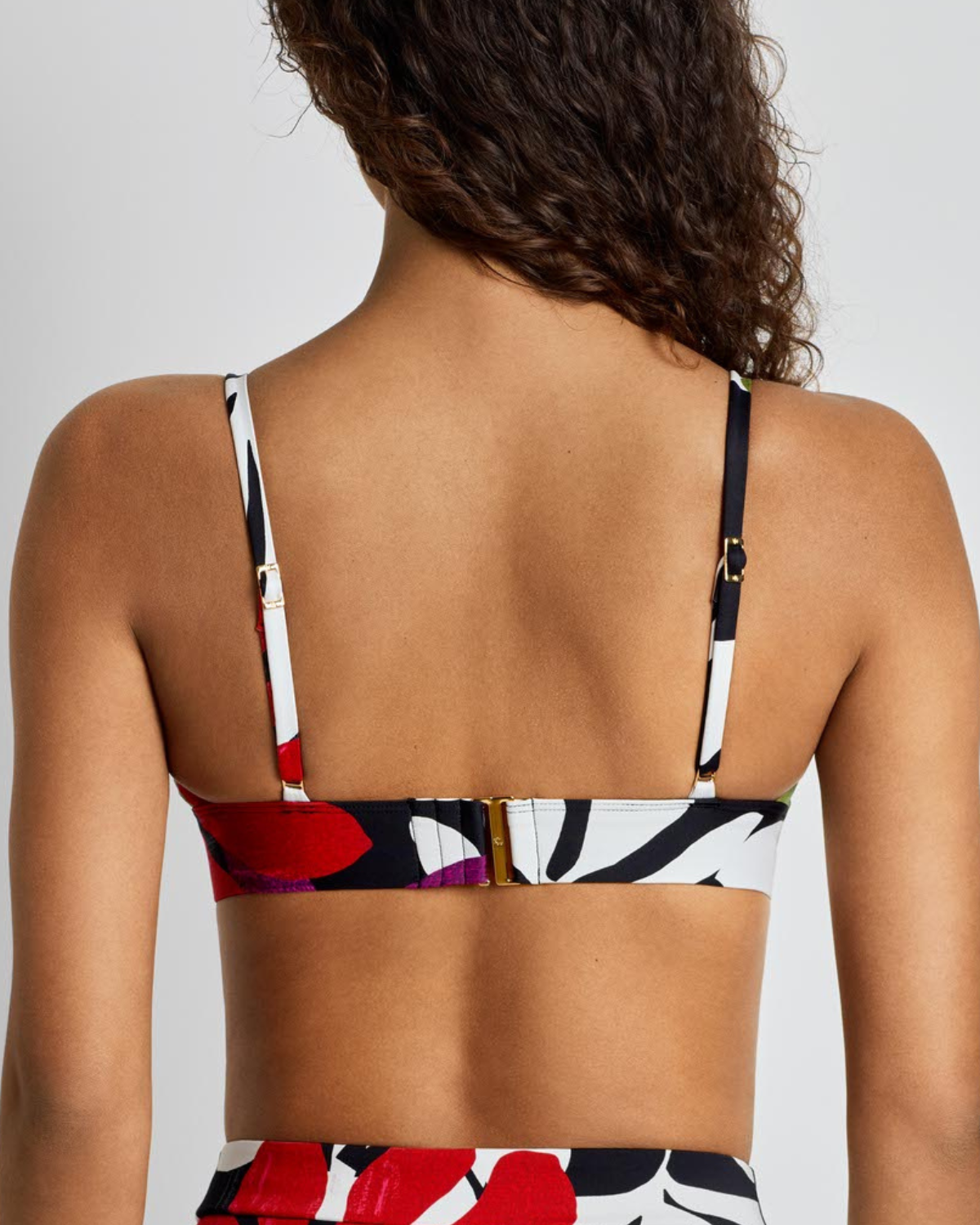 Lauren Ralph Lauren Modern Jungle Floral Banded Triangle Top - 20637140