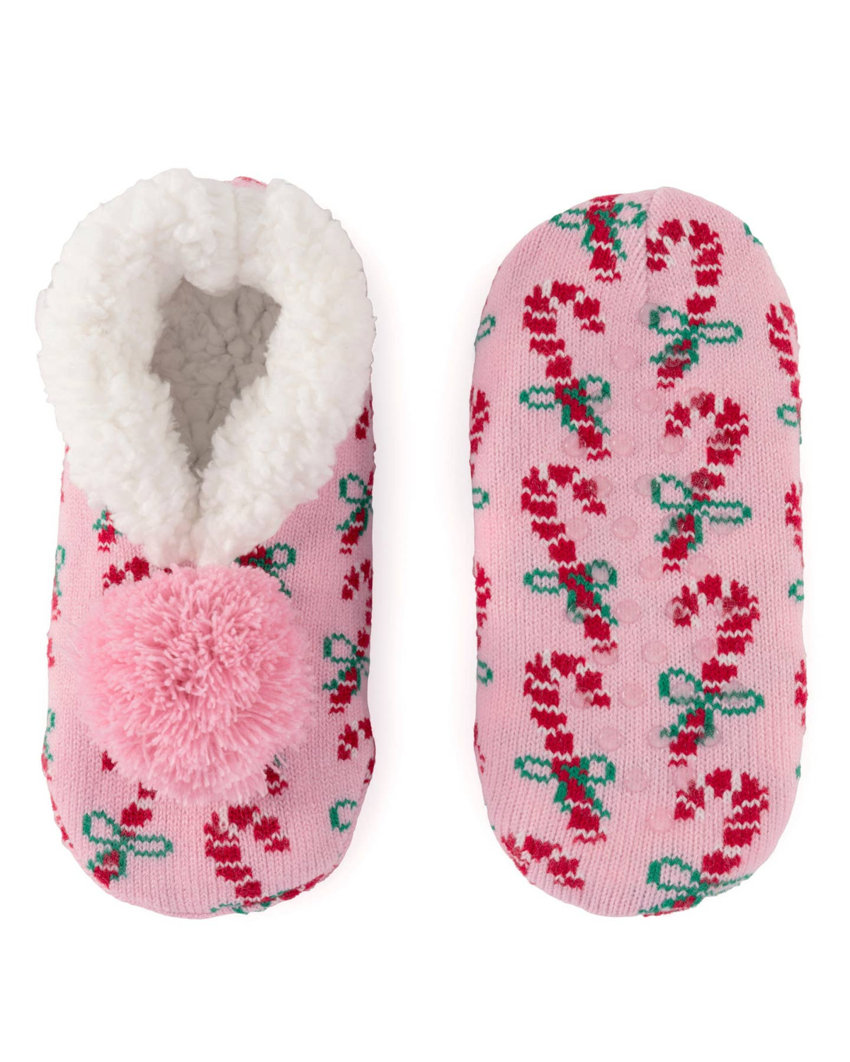 Shiraleah Arya Candy Cane Slippers - 35-97-058