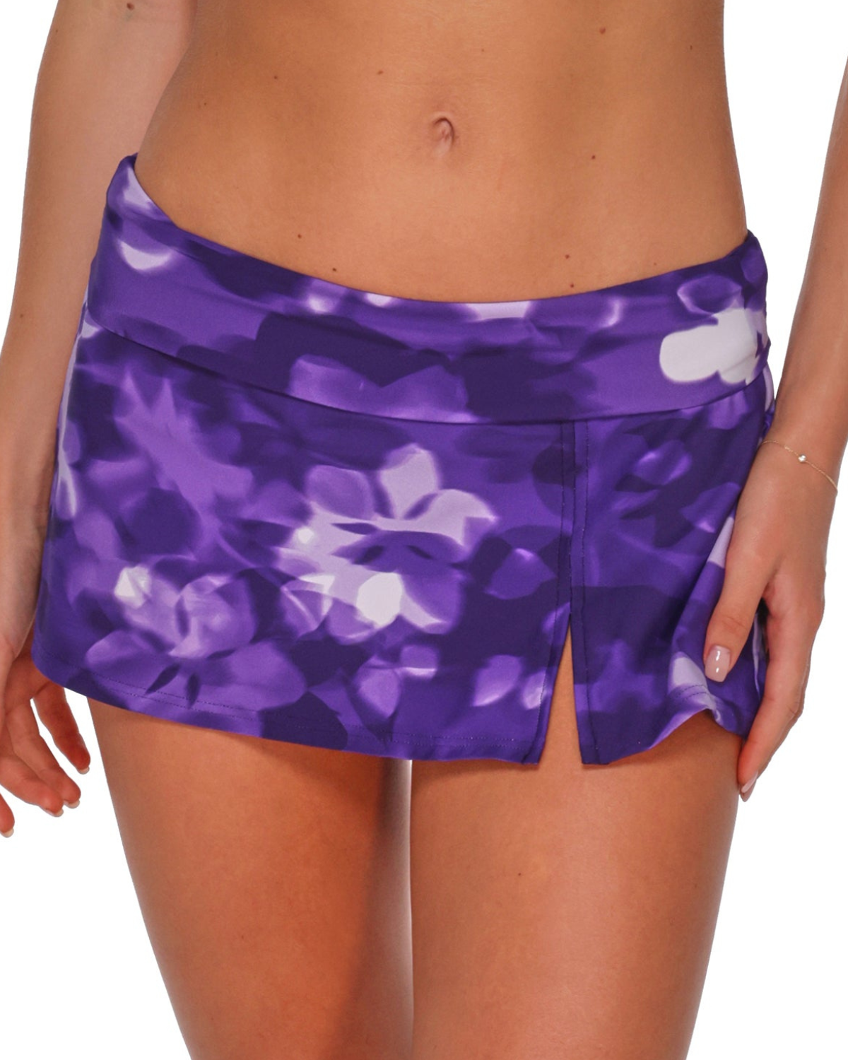 Sunsets Rendezvous Allison High Waist Fold Over Swim Skirt - 428B