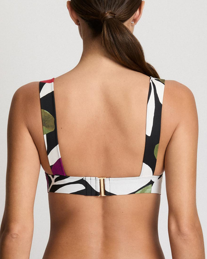 Lauren Ralph Lauren Modern Jungle Floral Wide Strap Bikini Top - 20637048