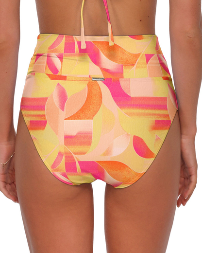 Sunsets Dreamsicle Crepe Hannah High Waist Bottom - 33B