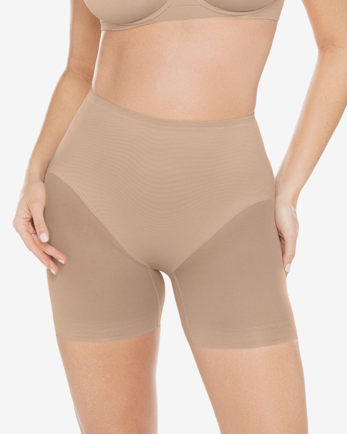 Miraclesuit Sexy Sheer Shaping Rear Lifting Boy Short Nude - S 2776 Miraclesuit Sexy Sheer Shaping Rear Lifting Boy Short Nude - S 2776