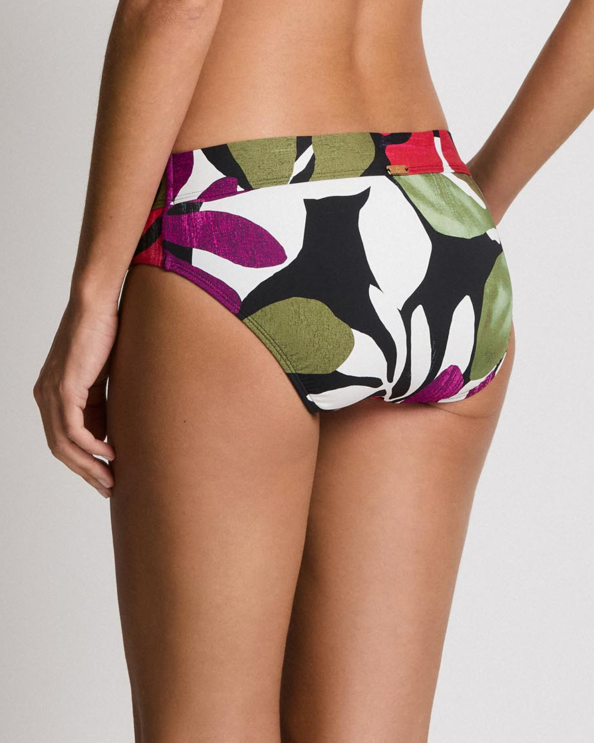 Lauren Ralph Lauren Modern Jungle Floral Classic Band Hipster Bottom - 20637155