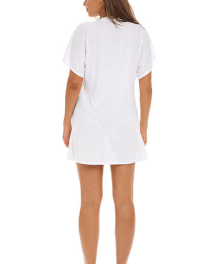 Jordan Taylor Plus Waffle Button Front Dress with Pockets (More Colors Available) - WFN003X