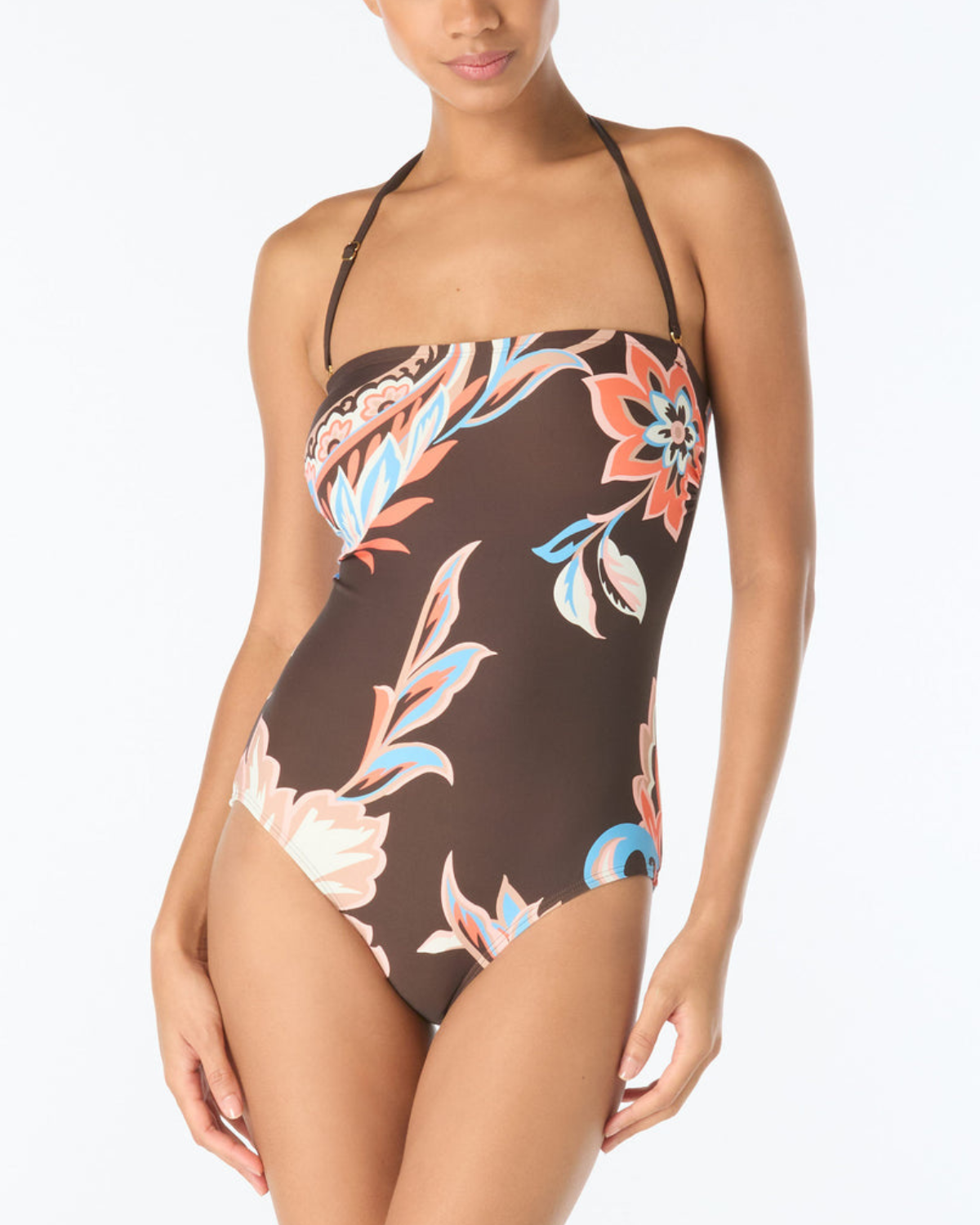 Vince Camuto Bohemian Glamour Bandeau One Piece Swimsuit - V2F844