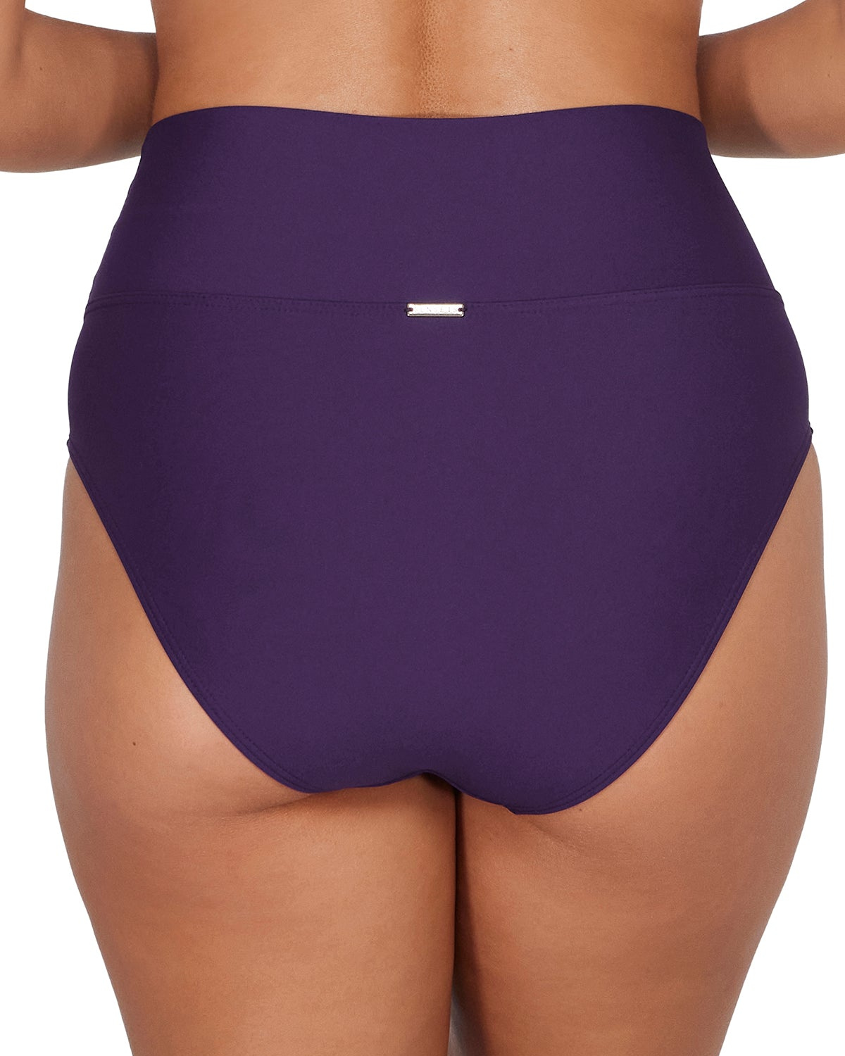 Sunsets Paradise Plum Arlene High Waist Fold Over with Tummy Control - 372B