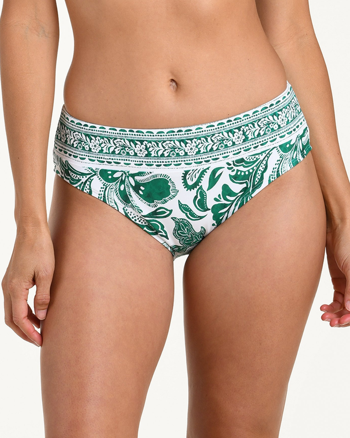 La Blanca Botanical Brocade High Waist Brief Bottom (More Colors Available) - LB6CC98