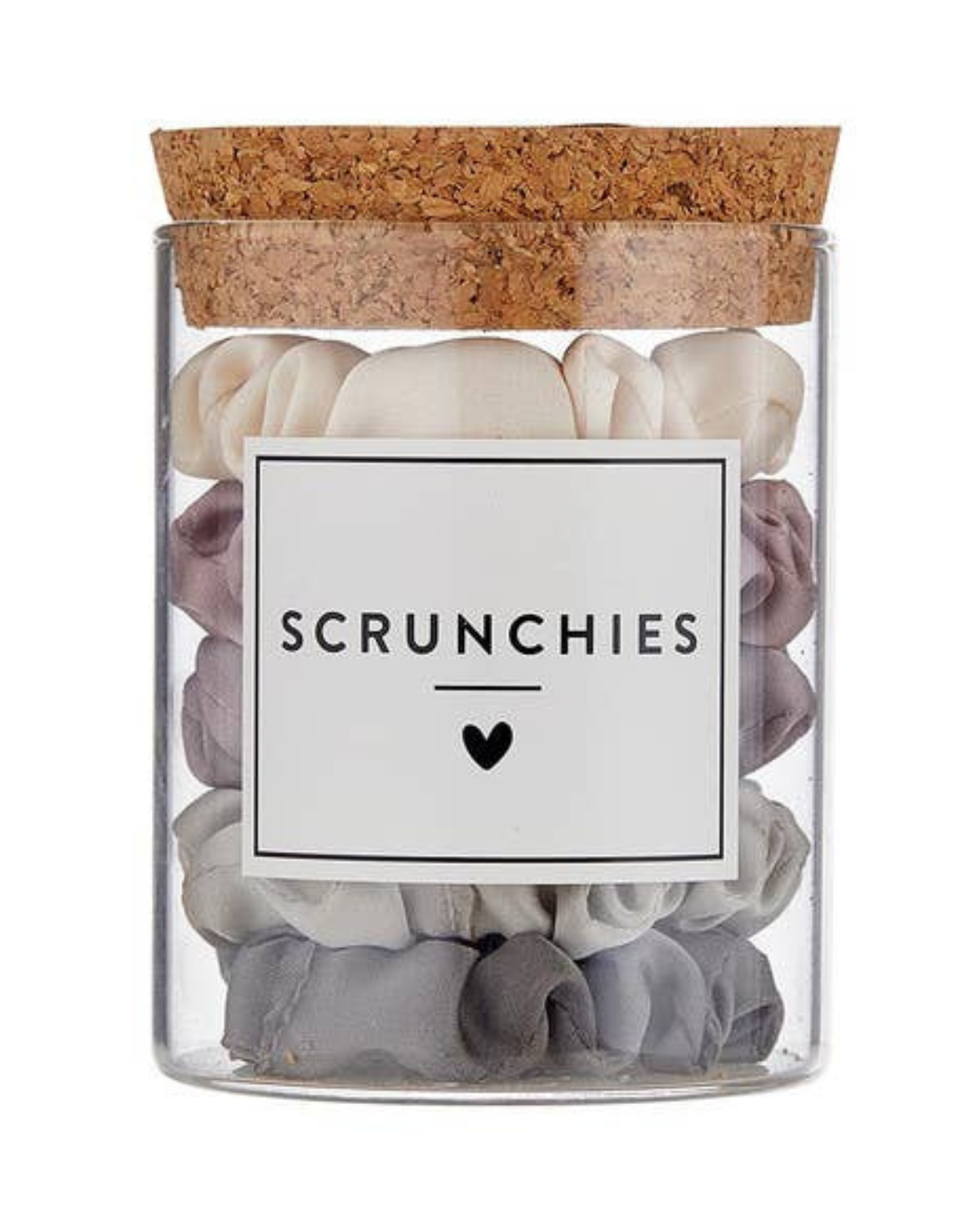 Bella Beauty Satin Scrunchies Jar - Lilac Ash Ombre - N2670