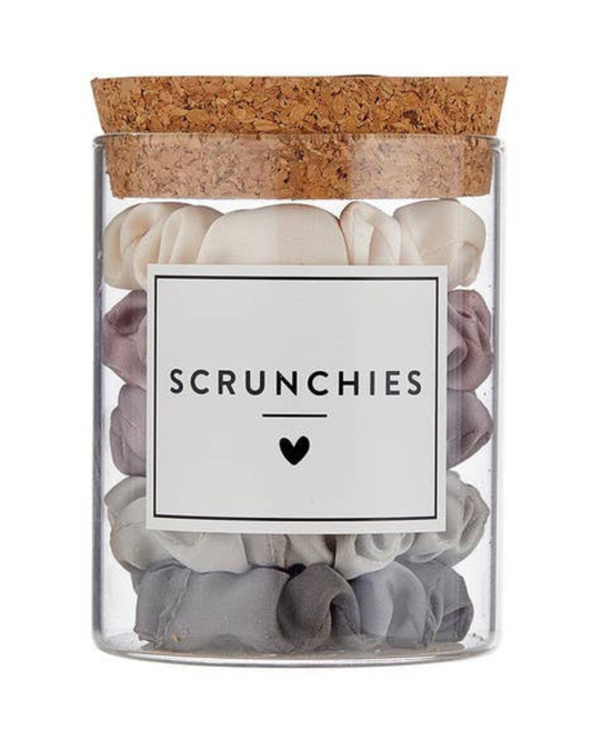 Bella Beauty Satin Scrunchies Jar - Lilac Ash Ombre - N2670