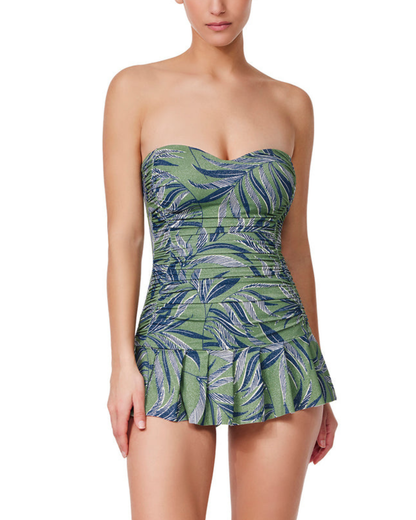 Profile by Gottex La Palm Bandeau Swimdress - E26132034