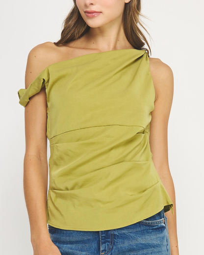 Strut & Bolt Asymmetric Twisted Bead Top - T-50611