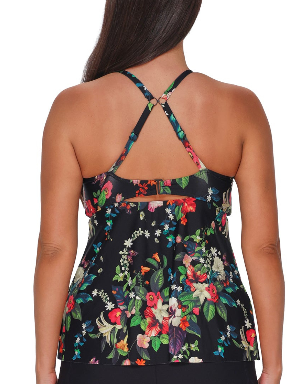 Sunsets Escape Fleur Noire Tori Tankini Top - 955T