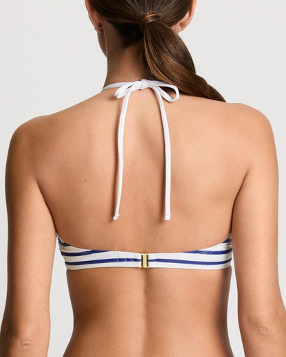 Lauren Ralph Lauren Seaside Stripe Bandeau Underwire Bikini Top - 20641045